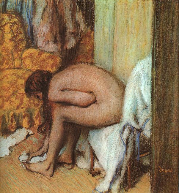 Edgar Degas Nude Woman Drying her Foot china oil painting image